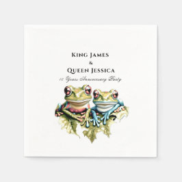 10周年結婚園園のカジュアルパーティー スタンダードカクテルナプキン