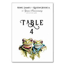 10周年結婚園園のカジュアルパーティー テーブルナンバー