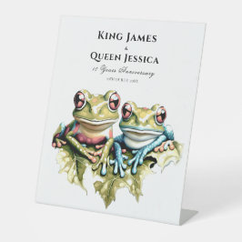 10周年結婚園園のカジュアルパーティー 台座サイン