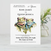 10周年結婚園園のカジュアルパーティー 招待状 (スタンド正面)