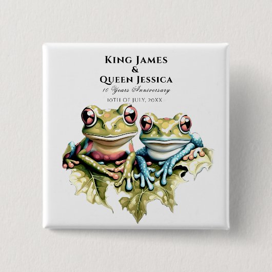 10周年結婚園園のカジュアルパーティー 缶バッジ (正面)