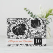 10周年結婚招待状 招待状 (スタンド正面)