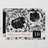 10周年結婚招待状 招待状 (正面/裏面)