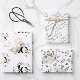 10周年結婚記念カスタム会 ラッピングペーパーシート