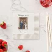10周年結婚記念パーティーのフォトギフト 縁ありカクテルナプキン (インサイチュ)