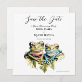 10周年結婚記念日のガーデンパーティー カジュアルスタイル セーブザデート (正面/裏面)