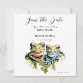 10周年結婚記念日のガーデンパーティー カジュアルスタイル セーブザデート (正面)