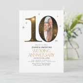 10周年結婚記念日のハイライト フォトID1165 招待状 (スタンド正面)