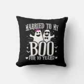 10周年結婚記念日のハロウィンジョーク クッション (正面)