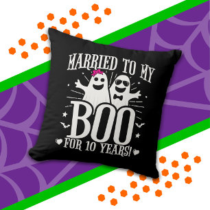 10周年結婚記念日のハロウィンジョーク クッション