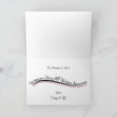 10周年結婚記念日のパーソナライズされたカード カード (内部)