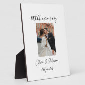 10周年結婚記念日の写真名カップルロマンティック フォトプラーク (側面)