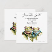 10周年結婚記念日の庭でのカジュアルパーティー セーブザデート (正面/裏面)