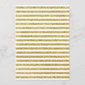 10周年結婚記念日パーティー - ゴールド ホワイト 招待状 (裏面)