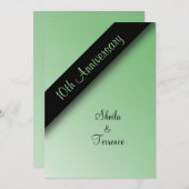 10周年結婚記念日招待状 招待状 (正面/裏面)