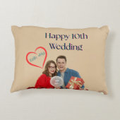 10周年結婚記念日 アクセントクッション (裏面)