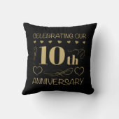 10周年結婚記念日 クッション (裏面)