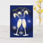 10周年結婚記念日 スズの結婚 カード (黄色い花)