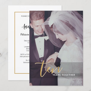 10周年結婚記念日 & フォト招待状 招待状