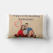 10周年結婚記念日 ランバークッション (正面)