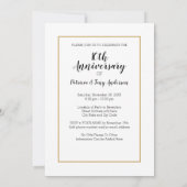 10周年結婚記念日&写真招待状 招待状 (裏面)