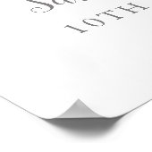 10周年結婚記念日 2枚の写真 ウェルカムサイン ポスター (角)