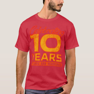 10周年結婚10周年4 Tシャツ