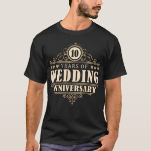 10周年結婚（夫） Tシャツ