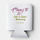 10周年記念おめでとう マーブルゴールド 缶クーラー (裏面)