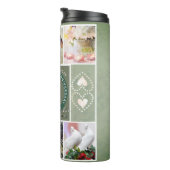 「10周年記念おめでとう」6枚の写真Tin color タンブラー (回転右)