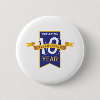 10周年記念お祝い 缶バッジ