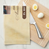 10周年記念の天使をパーソナライズ キッチンタオル (四つ折り)