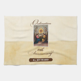 10周年記念の天使をパーソナライズ キッチンタオル