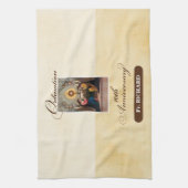 10周年記念の天使をパーソナライズ キッチンタオル (縦)