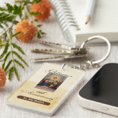 10周年記念の天使をパーソナライズ キーホルダー (正面右)