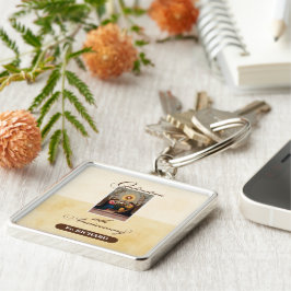 10周年記念の天使をパーソナライズ キーホルダー