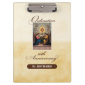 10周年記念の天使をパーソナライズ クリップボード (正面)