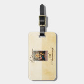 10周年記念の天使をパーソナライズ ラゲッジタグ (正面縦)