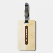 10周年記念の天使をパーソナライズ ラゲッジタグ (裏面縦)