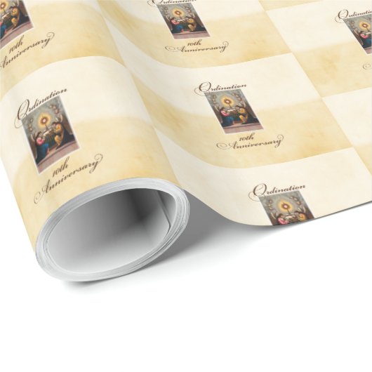 10周年記念の天使をパーソナライズ ラッピングペーパー (ロールコーナー)
