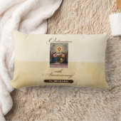 10周年記念の天使をパーソナライズ ランバークッション (ブランケット)