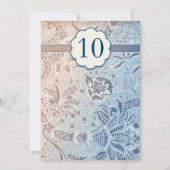10周年記念の美しい結婚式招待状 招待状 (正面)