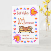 10周年記念カード カード (黄色い花)