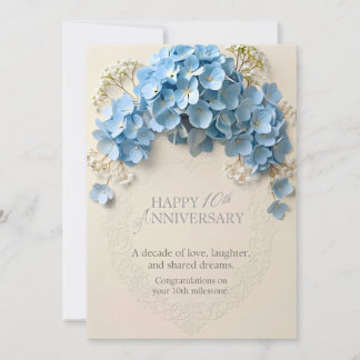 10周年記念カード, 結婚10周年記念 招待状