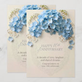 10周年記念カード, 結婚10周年記念 招待状 (正面/裏面)