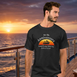 10周年記念クルーズ マッチング ペアTシャツ 名前入り Tシャツ