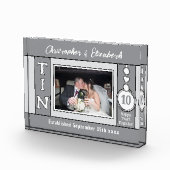 10周年記念グレー写真1枚 フォトブロック (右)