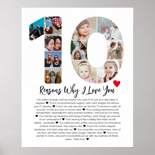 10周年記念コラージュを愛する理由 ポスター (正面)