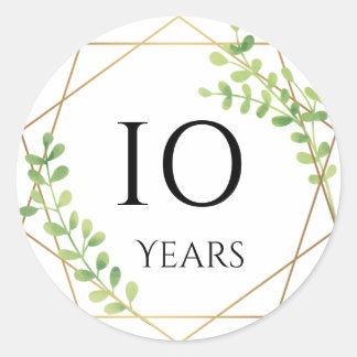 10周年記念ステッカー ラウンドシール