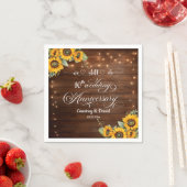 10周年記念ストリングラ結婚イトを今も行っている スタンダードカクテルナプキン (インサイチュ)